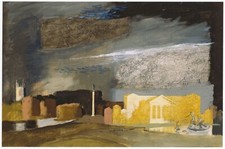 Holkham, Norfolk, John Piper print in 11 x 14 mount ready to frame BEAUTIFUL