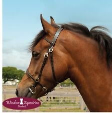 Windsor In-Hand Showing Bridle  QUALITY   BLACK/HAVANA   Shetland/Pony/Cob/Full