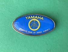 Vintage Yamaha  motorcycles  Enamel Pin badge  Motor Bikes Catch Me !