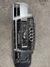 Genuine AUDI A4 S-LINE 2008 - Complete Front Bumper – Silver - 8P4807096