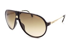 Carrera Sunglasses Shiny Black with Brown Gradient Lenses Unisex 1034/S 807
