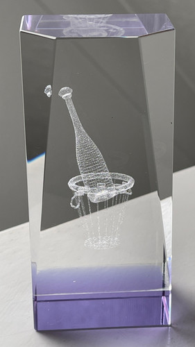 Champagne bottle hologram - champagne,