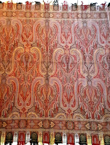 Antique victorian jacquard - victorian,