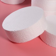  2 Count Round Cylinder Polystyrene Hand-painted Coloring Toy Toys