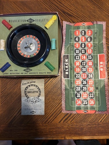 Vintage tabletop roulette - vintage,