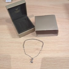 New Warren James Genuine Sterling Silver 925 Stamped Heart Charm Bracelet