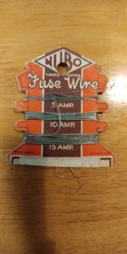 Vintage nubo fuse wire - nubo,