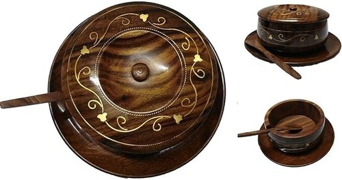 Wooden sugar bowl - sugar, with