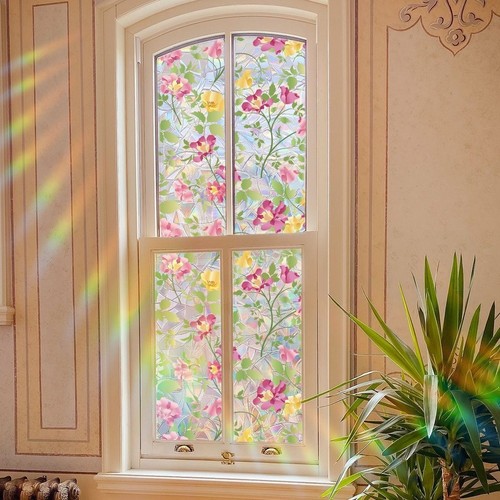 Floral pvc static - floral,