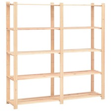 Solid Wooden Storage Shelf 3 &