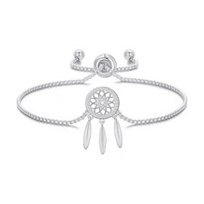 Silver plated dream catcher - plated,