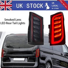 Pair For Mercedes Vito W447 2015+ Rear Brake Tail Light Assembly Smoked LED L+R