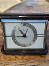 Vintage Kienzle Mechanical Alarm Clock in Travel Casse - Working