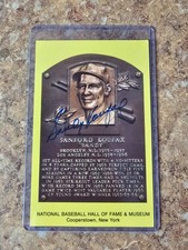 Sandy Koufax Signed Hall Of
