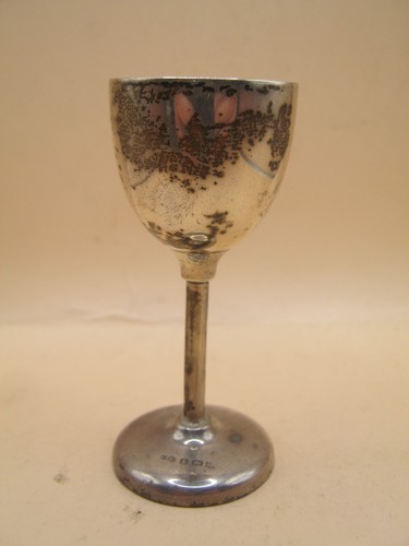 Antique sterling silver goblet - antique,