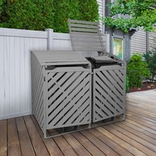 Wheelie bin store double - bin,