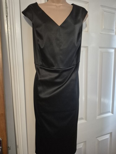 Bnwt black satin feel lined - black,