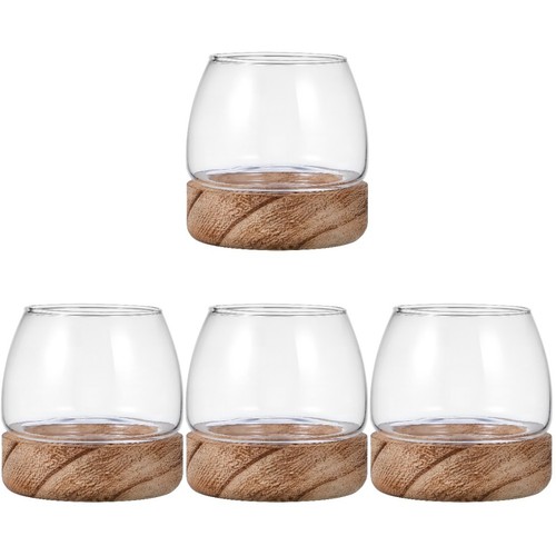 Transparent glass fish bowl - transparent,