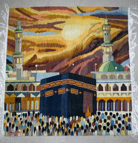 Kaaba mecca handwoven - handwoven, tapestry