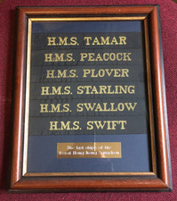 Royal Navy Cap tallies of the