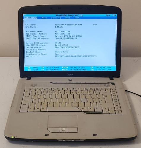Acer aspire 5315 laptop model - aspire,