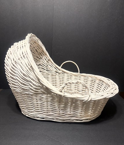 Vintage moses basket handled - vintage,