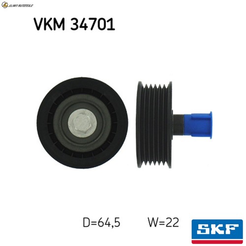 Idler guide pulley ribbed - pulley, v-ribbed