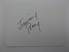 4.5" x 3.5" WHITE CARD SIGNED