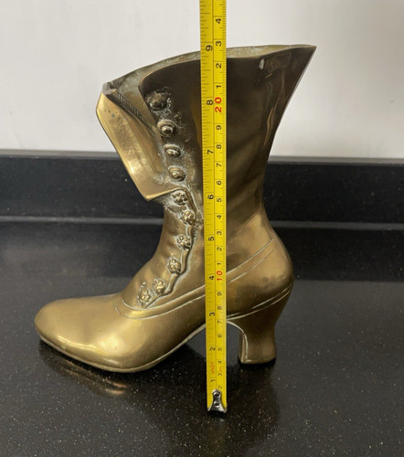 Brass victorian ladies - brass, boot