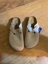 Birkenstock Boston Suede Clog - Taupe Sand - UK 7 / EU 40 