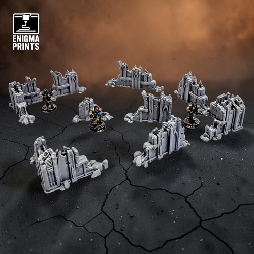 Industrial gothic ruins 28mm - gothic,