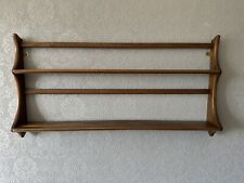 Wall Plate Rack Shelves “Ercol” Solid Elm Golden Dawn Excellent Condition 