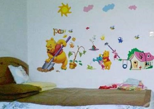 Winnie the pooh childrens wall - the,