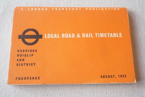 1952 uxbridge ruislip - ruislip, bus