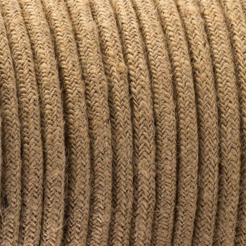 Round vintage wire - vintage, hemp