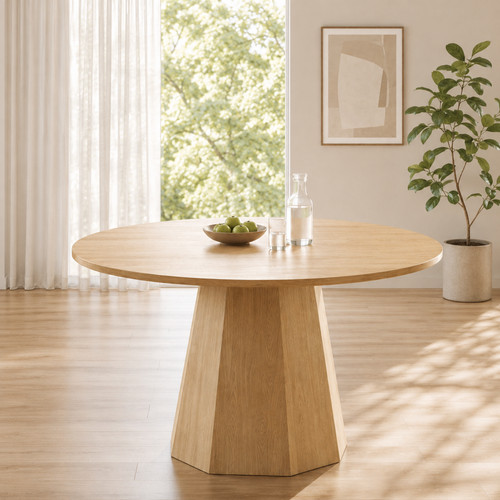 120cm round dining table - round,