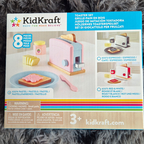 Kidkraft pastel wooden toaster - kidkraft,