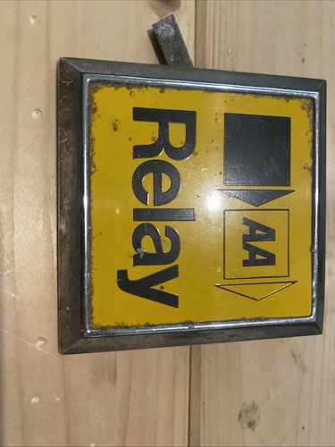Vintage car relay badge - vintage,