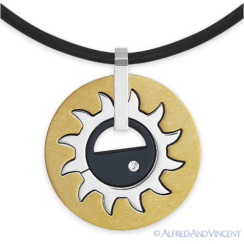 Stainless steel mayan sun - stainless,