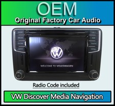 VW Sat Nav stereo Discover Media, Volkswagen DAB radio CD player, Navigation LED
