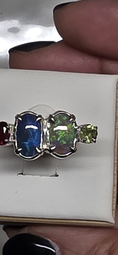 Dual opal sterling silver - dual,