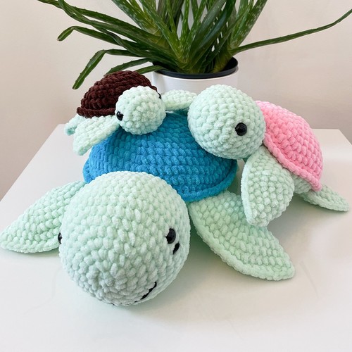 Crochet turtle pattern set - crochet,