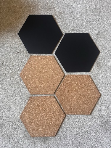 Set hexagonal shaped cork - hexagonal,