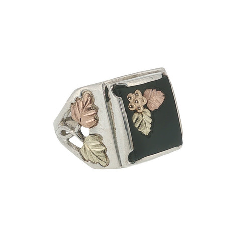 Black hills gold onyx - black, ring
