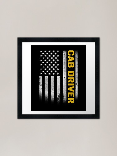 Cab driver dad american - cab, flag
