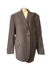 Lanificio F.LLI Cerruti Suit Jacket Grey Wool Blend Size UK 48R Mens