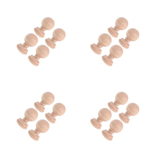 16pcs reusable wood finials - 16pcs,