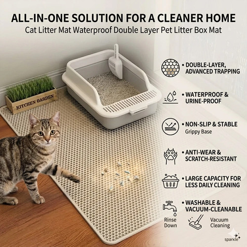 Waterproof mat cat litter - litter,