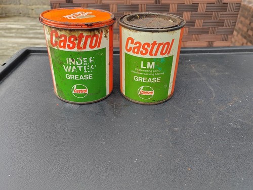 Vintage castrol grease tins - vintage,