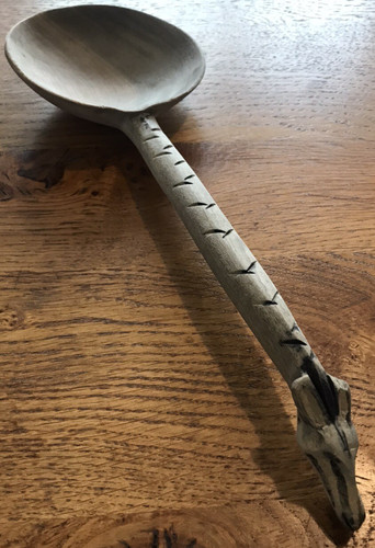 African wooden spoon - african,